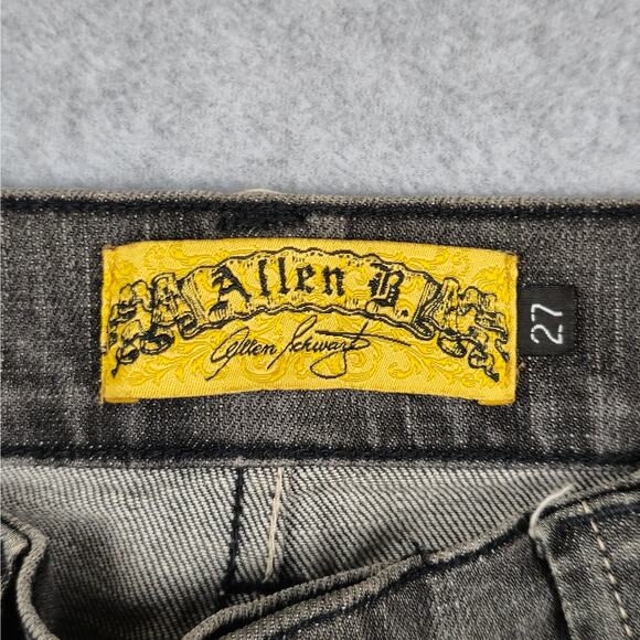 Allen B. by Allen Schwartz Jeans Womens Size 27 Cropped Gray Wash Cuffed Hem - Picture 11 of 16